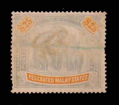 FEDERATE MALAY STATES 1900 - Elephant Issue, 1 Value Used, Rare Stamp, S.G. 82, Cat. £ 2750, Face $ 25, Condition As Per Scan